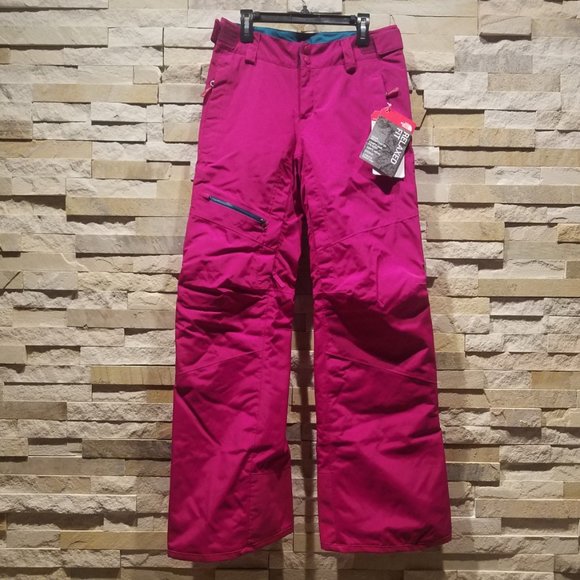 NEW North Face Womens XS Pink Winter Ski Snow Snowboard Pants Skiing Purple NWT - Picture 1 of 9